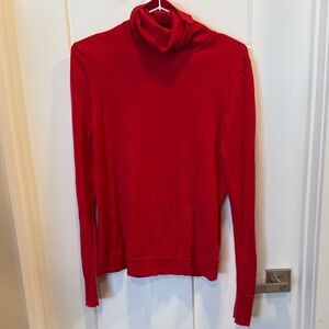 J. Crew Red Turtleneck Sweater
